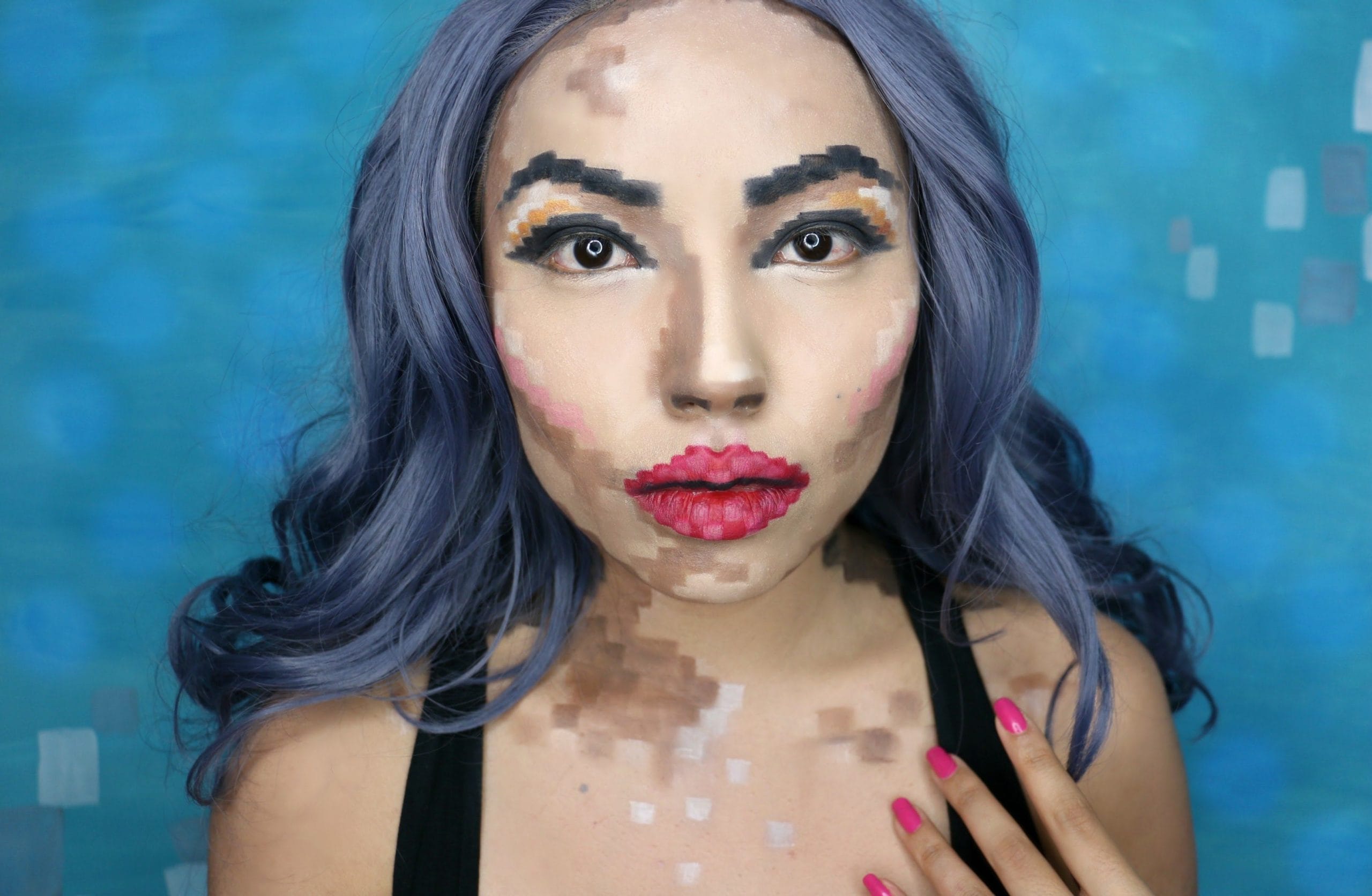 Pixel Make-up, il trucco 8-bit da sfoggiare ad Halloween