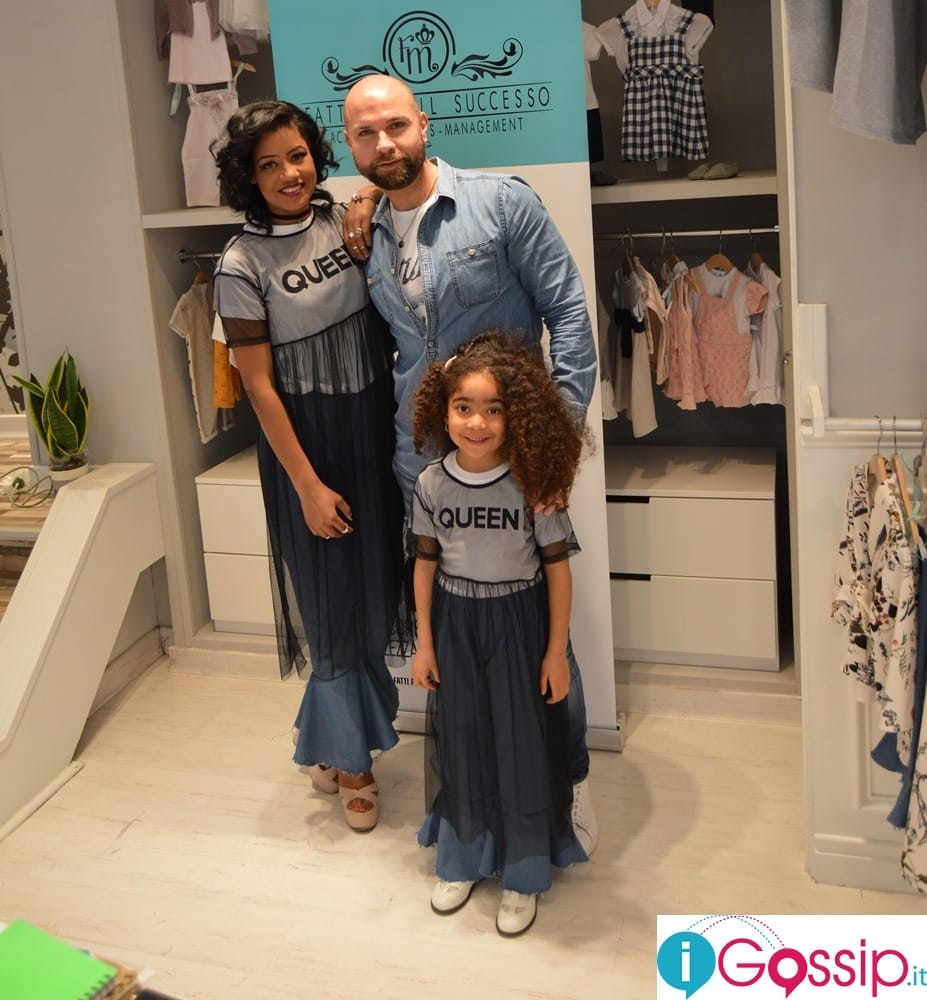 Miky-Falcicchio-con-Valentina-Digirolamo-e-una-baby-modella