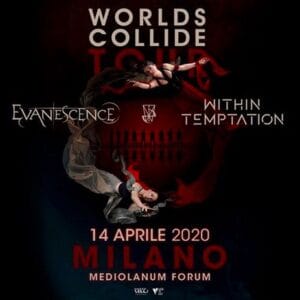 Evanescence e Within Temptation insieme in concerto il 14 aprile 2020 ad Assago