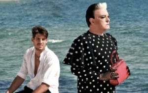Cristiano-Malgioglio-diventa-Malena-i-complimenti-di-Monica-Bellucci